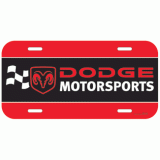 Dodge Motorsports License Plate