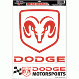 Dodge Motorsports Ultra Decal 11x17