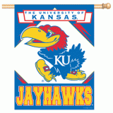 Banner Flag 27"x37" - U of Kansas Jayhawks